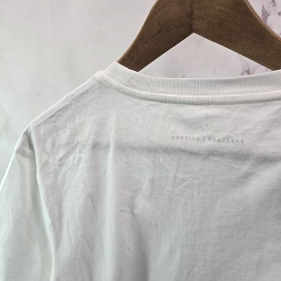 Everlane T Shirt Mens XL White Short Sleeve Crew Organic Cotton Premium - Picture 7 of 10